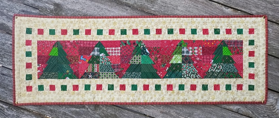 Christmas Trees PDF Table Runner Pattern - Etsy