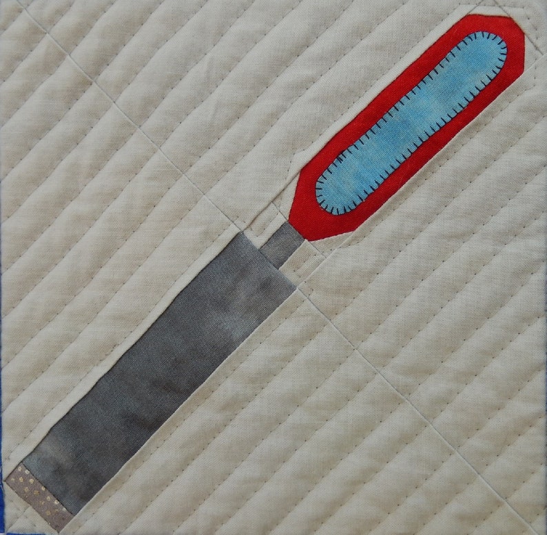 Chisel tool PDF foundation paper pieced quilt block pattern Etsy