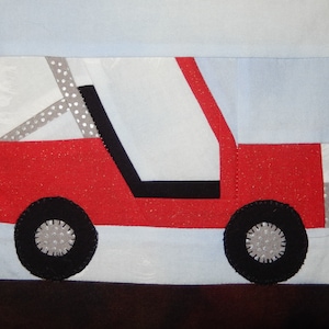 offenes Dach Jeep Foundation Papier Quilt Block Schnittmuster PDF