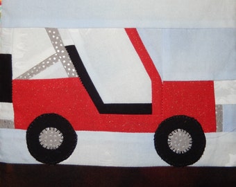 open roofed jeep foundation paper pieced PDF quilt block pattern