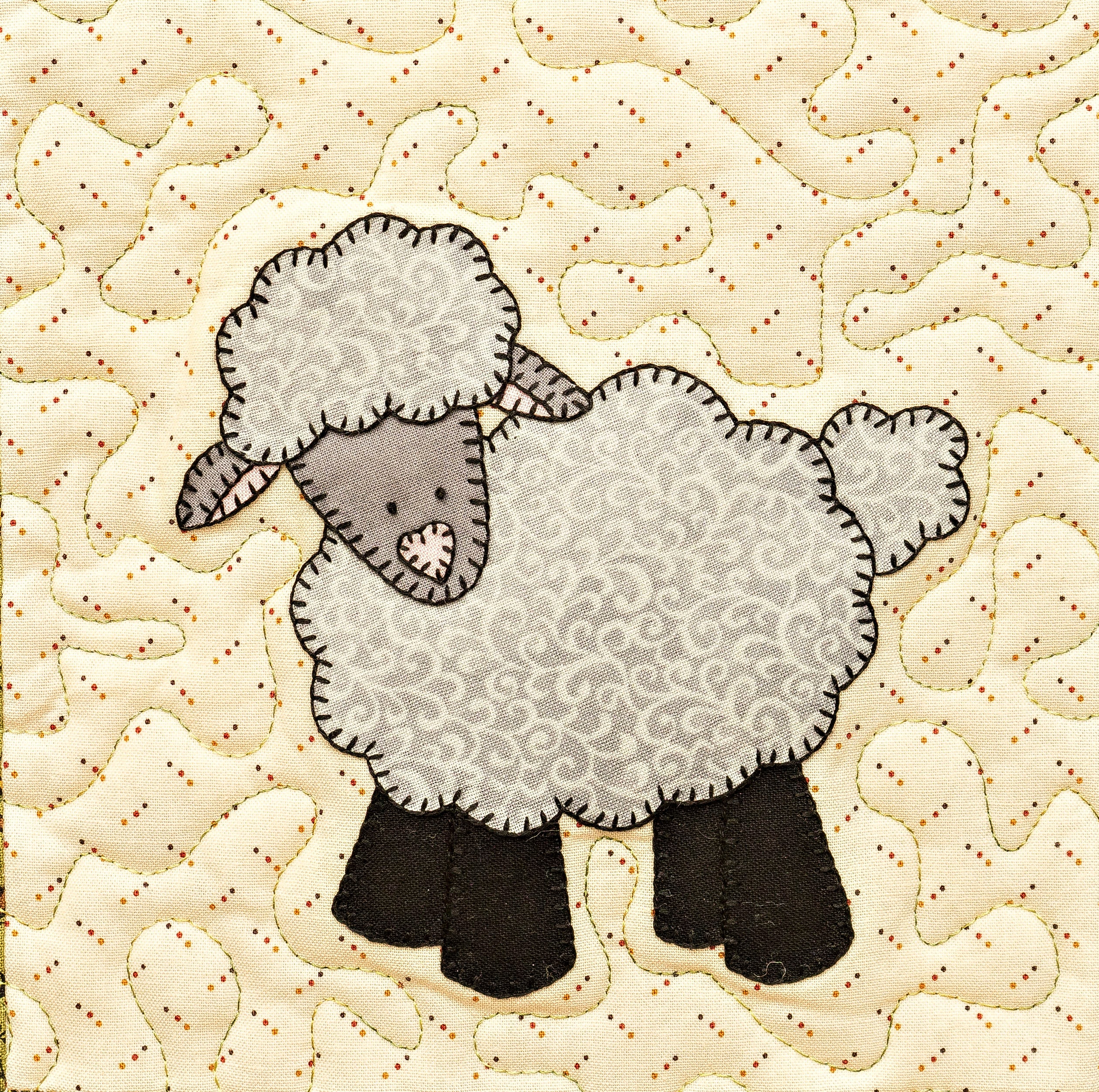 Lamb or sheep PDF applique quilt block pattern Etsy