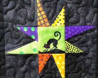 Wonky star PDF quilt block pattern