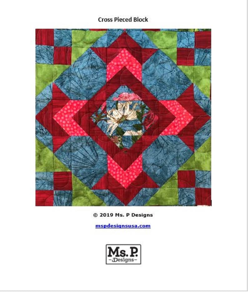 God's Eye PDF Pieced Quilt Block Pattern Etsy