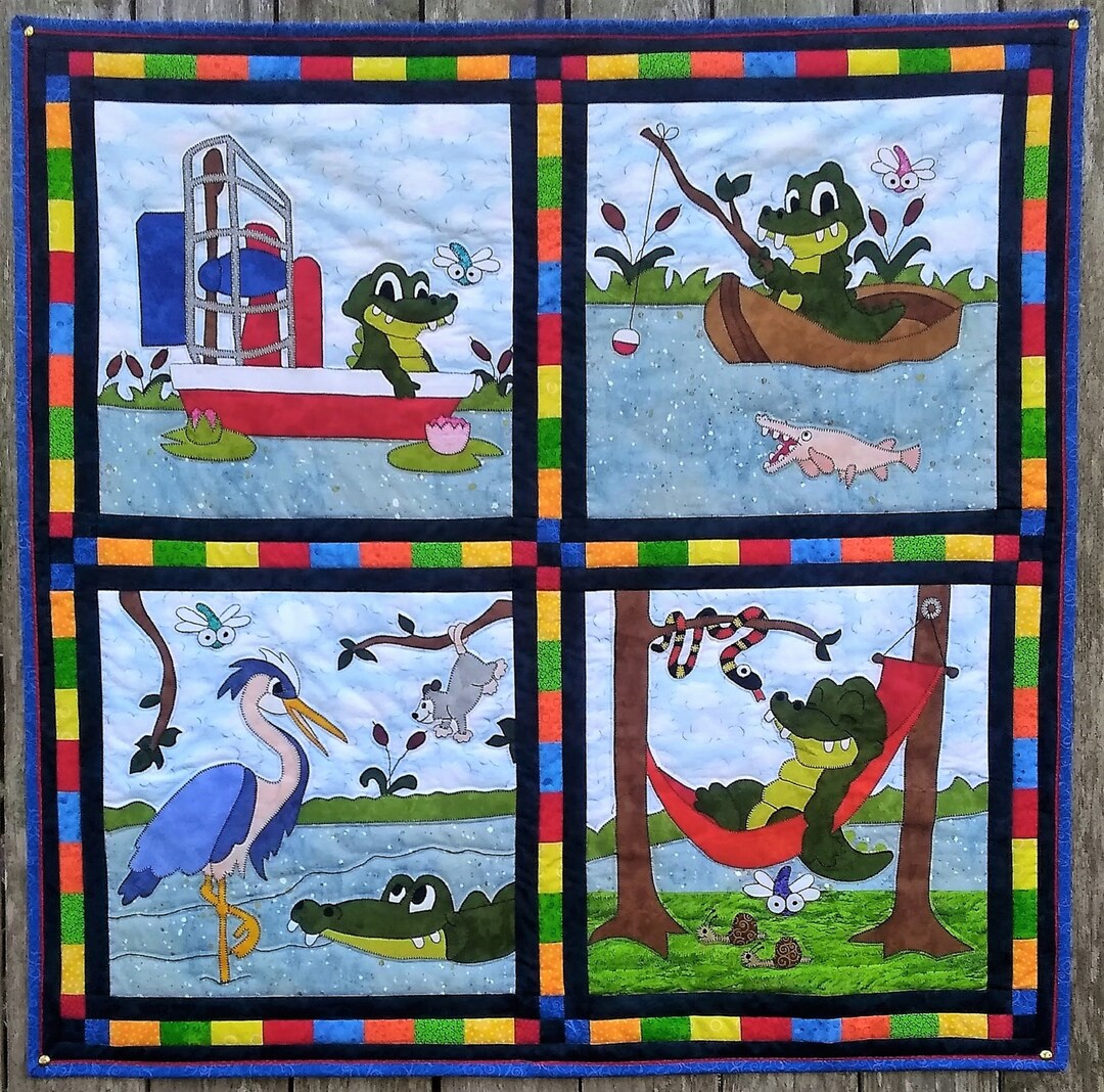 Swamp R Pattern Swamp Creatures PDF Quilt Pattern;