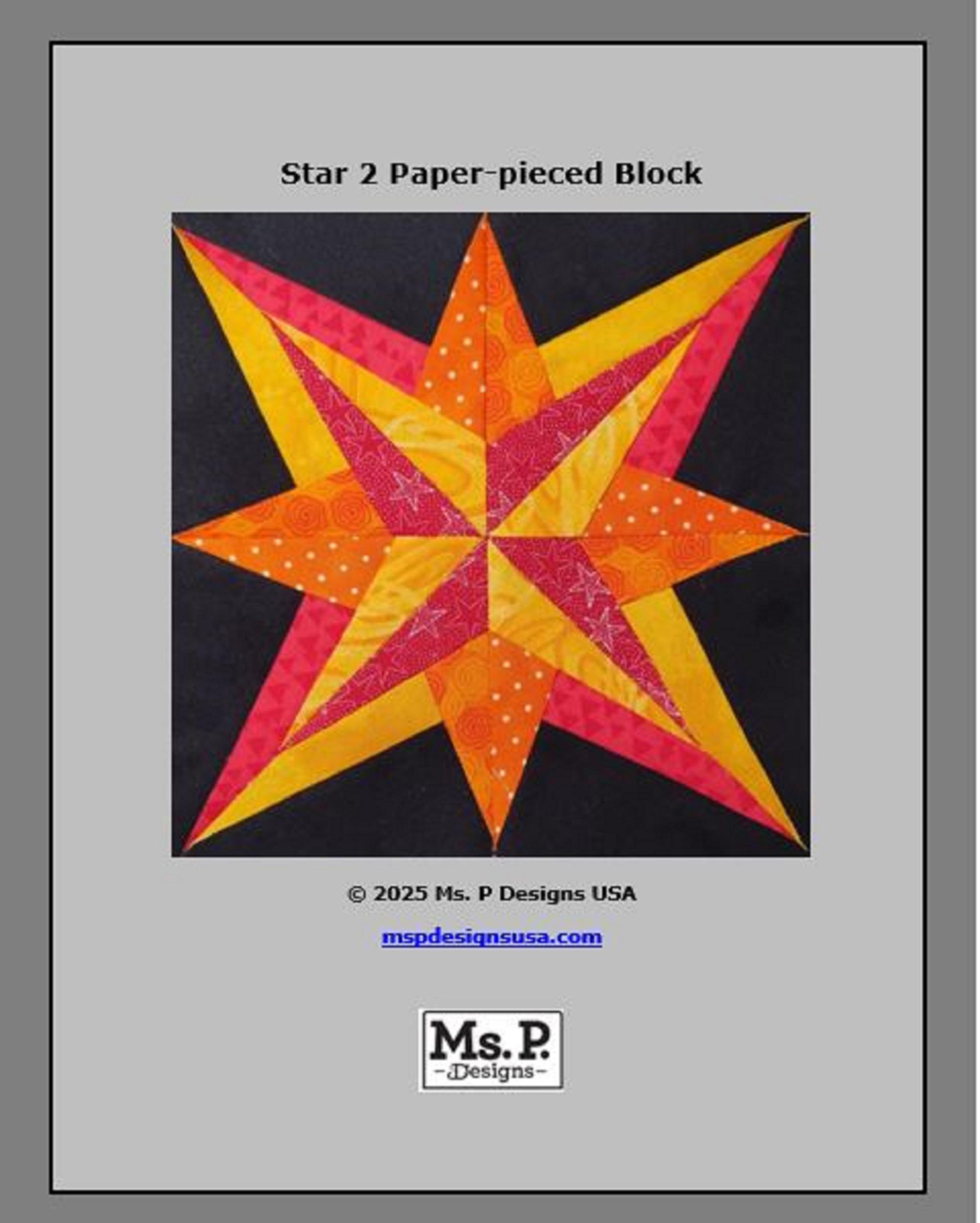 Pieced Star PDF Quilt Block Pattern - Etsy