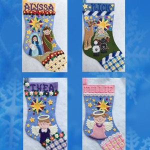 Nativity Christmas Stocking PDF Pattern - Etsy