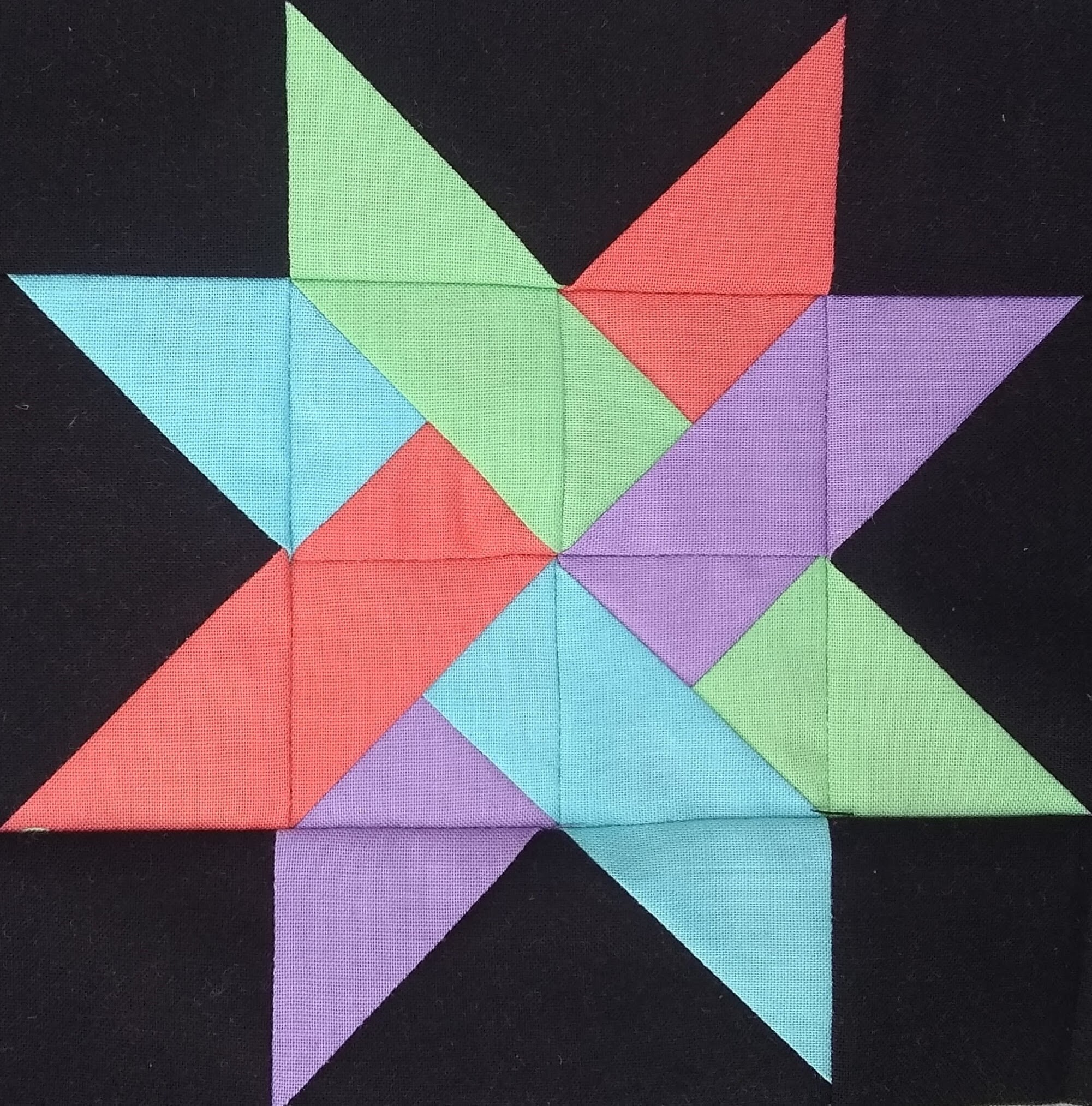 Woven Star PDF Pieced Quilt Block Pattern Etsy