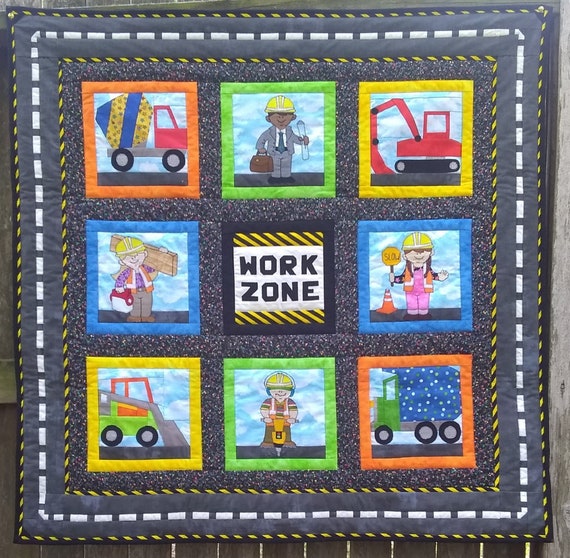 Construction Equipment PDF Quilt Pattern Etsy Canada