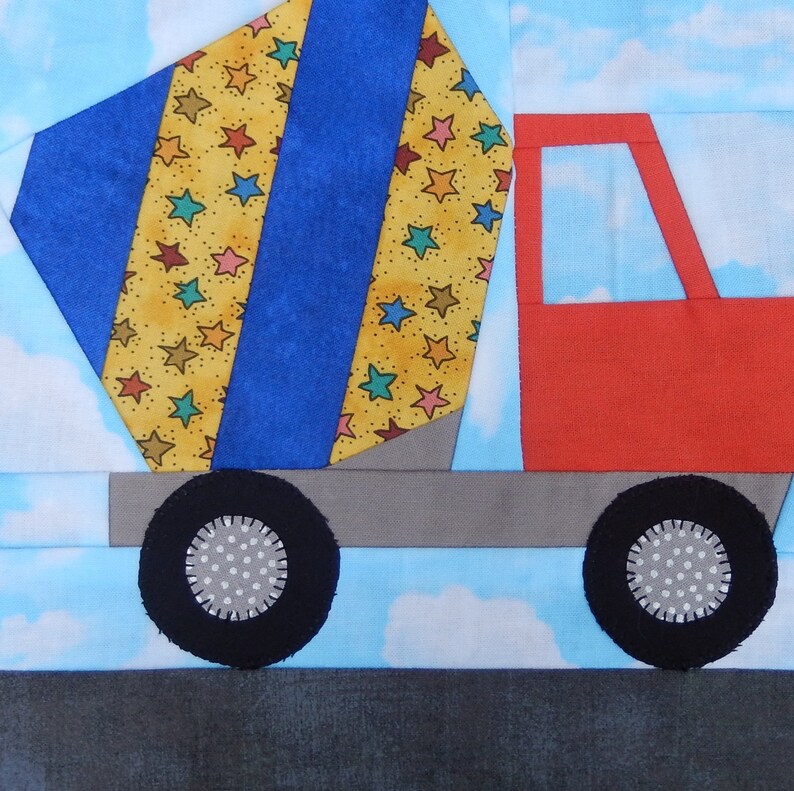 Construction equipment PDF quilt pattern Etsy