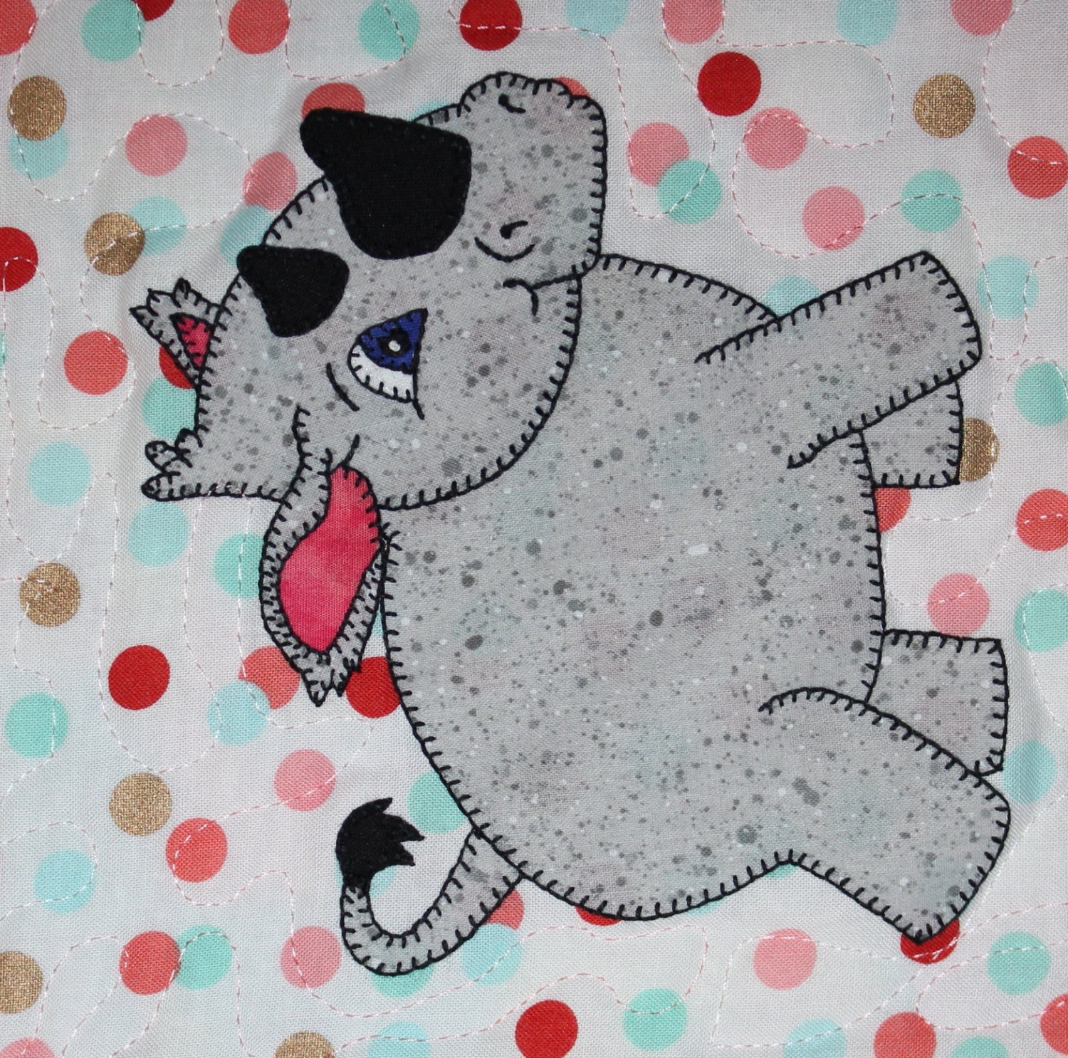 Rhinoceros or rhino PDF applique quilt block pattern Etsy