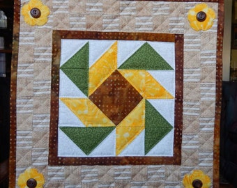 Star flower miniature quilt PDF pattern