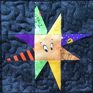 Wonky star PDF quilt block pattern image 4