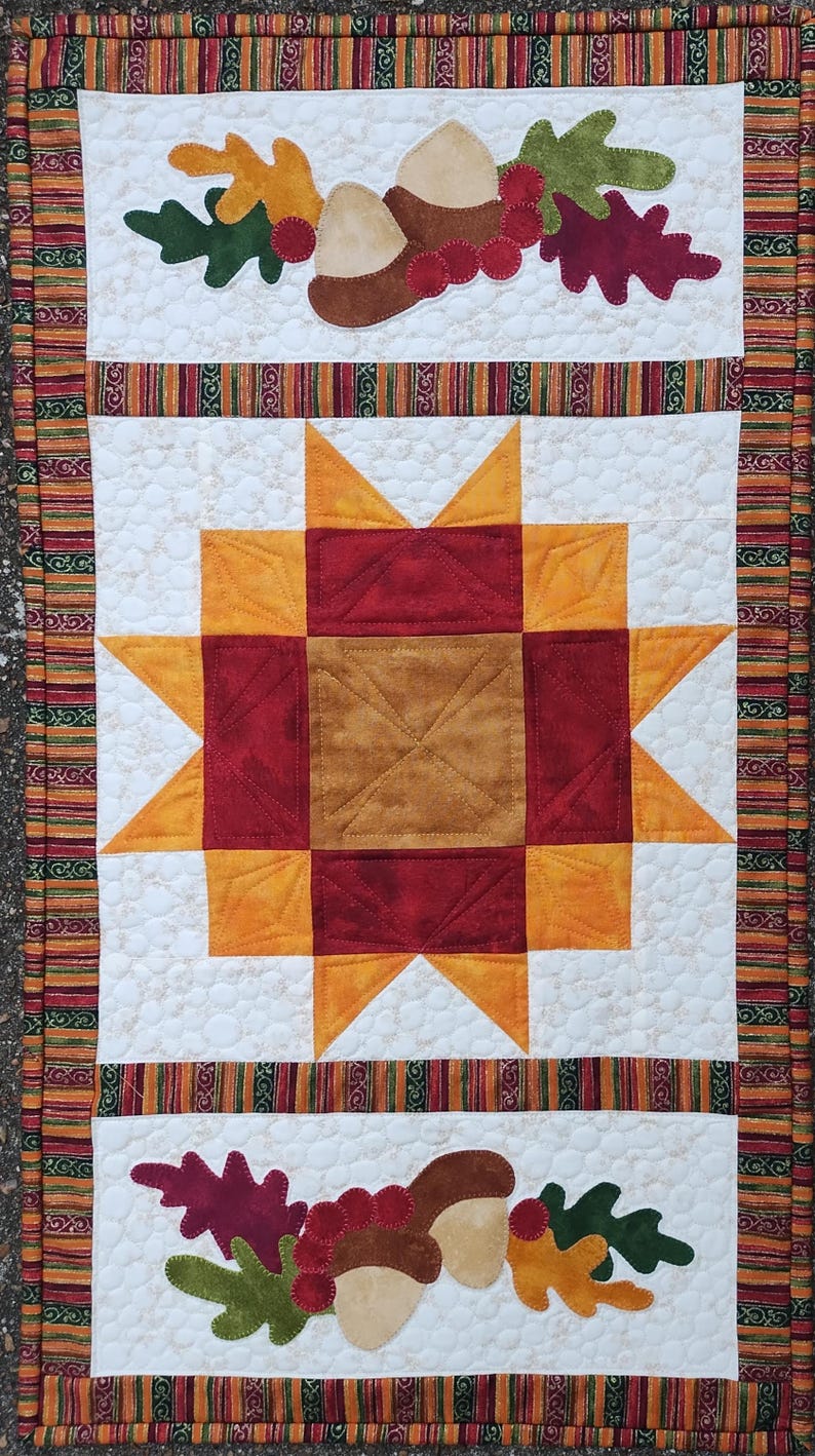 Autumn Table Topper PDF Pattern - Etsy
