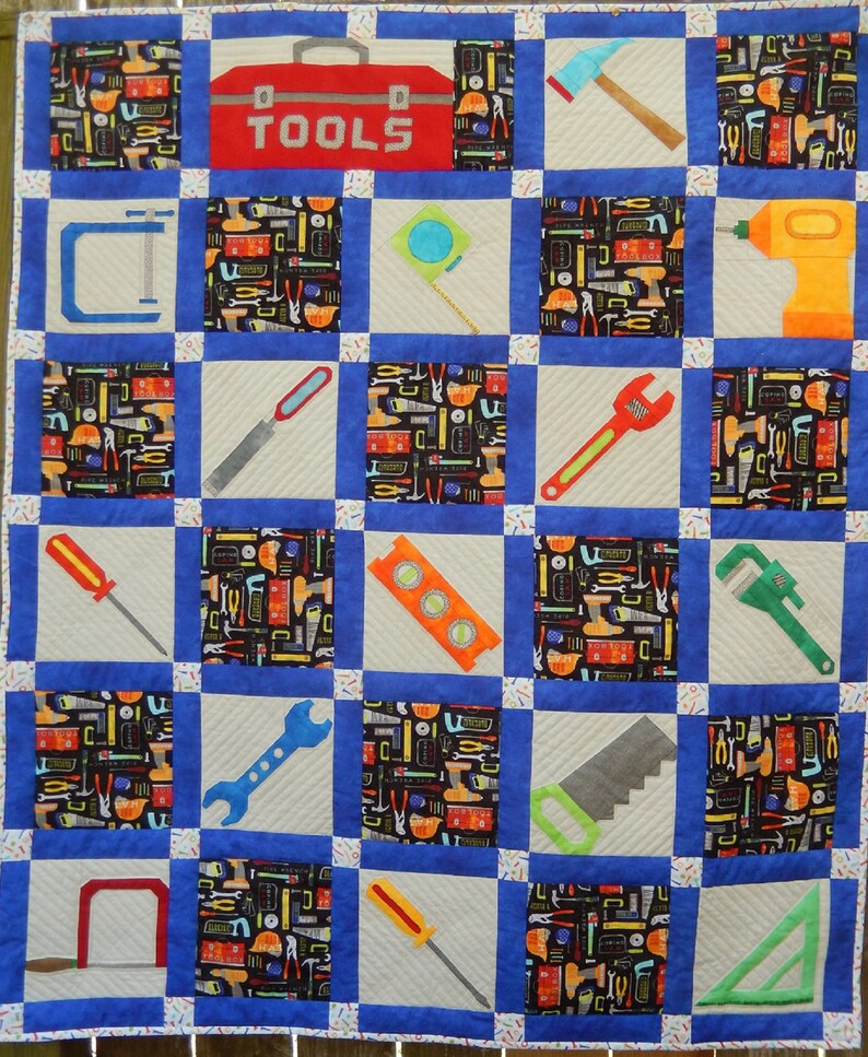 Adjustable wrench tool PDF quilt block pattern