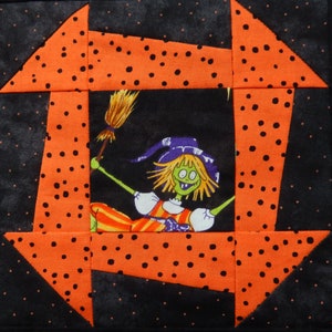 Wonky Churn Dash PDF quilt block pattern