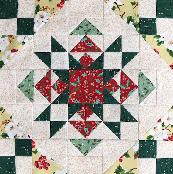 Weihnachtsstern PDF Quilt Block Anleitung - Etsy.de