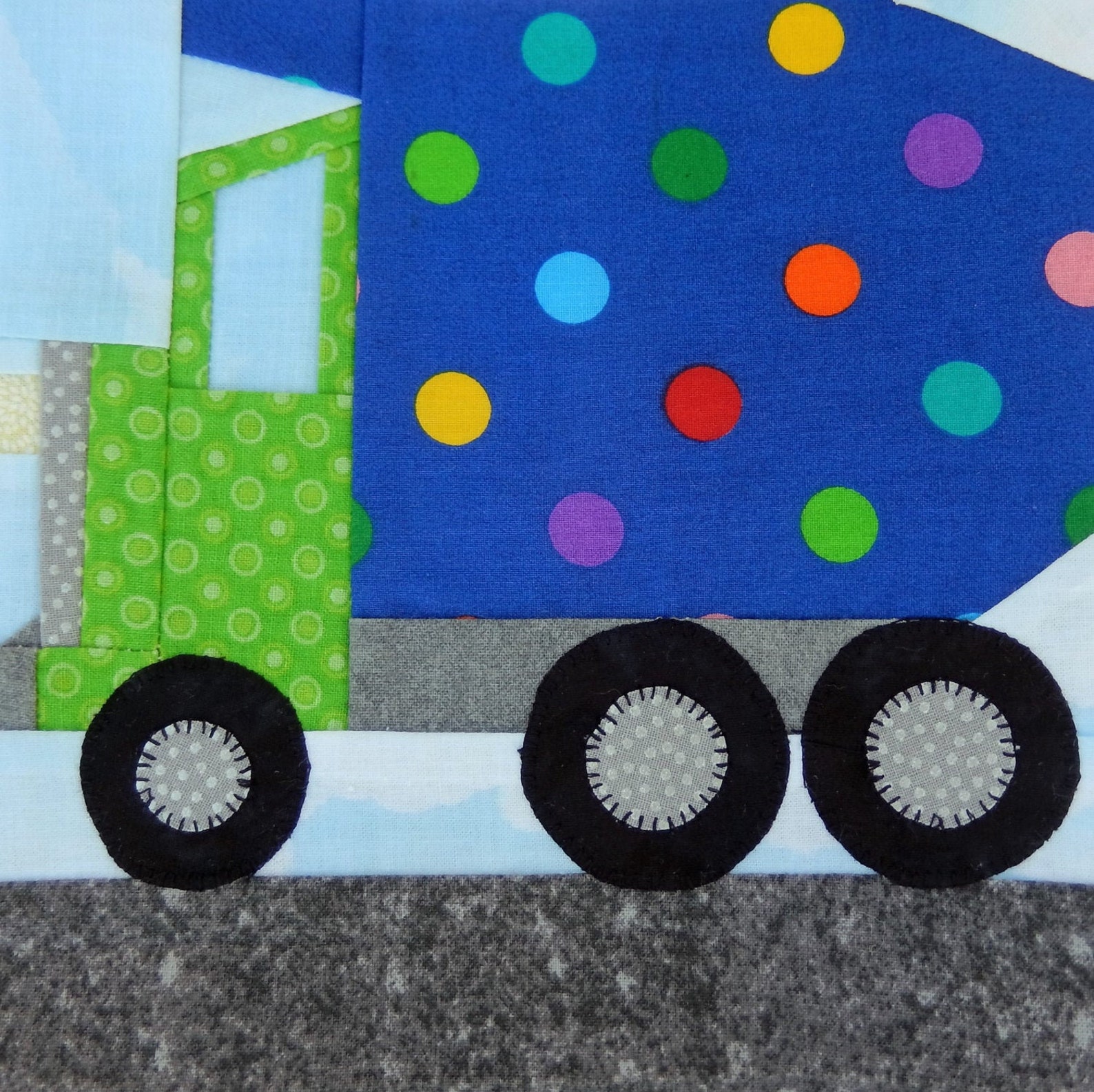 Dump Truck PDF Quilt Block Pattern - Etsy