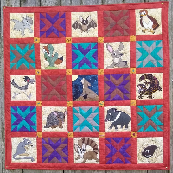 Animal Quilt Patterns Etsy