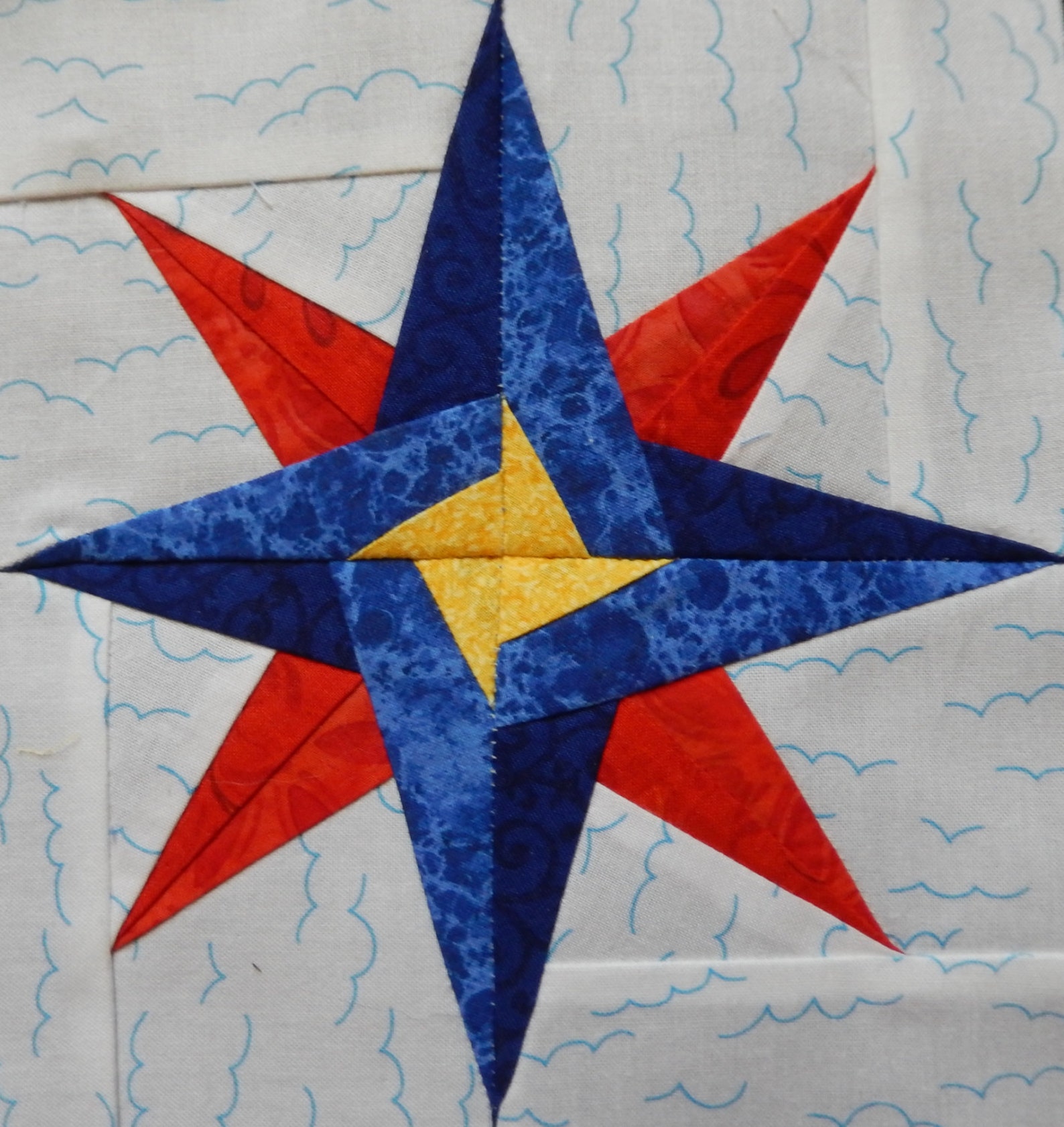 Mariner's Star PDF Quilt Block Pattern Etsy