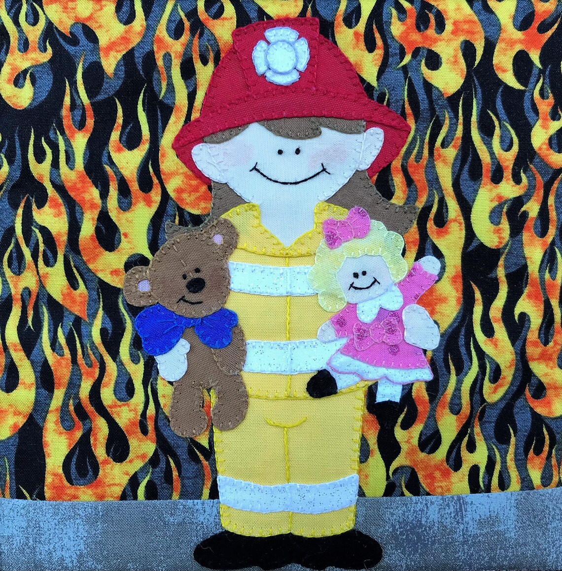 Firefighter PDF Quilt Pattern My Hero Etsy