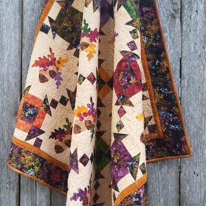 Autumn Throw Quilt PDF Quilt Pattern - Etsy