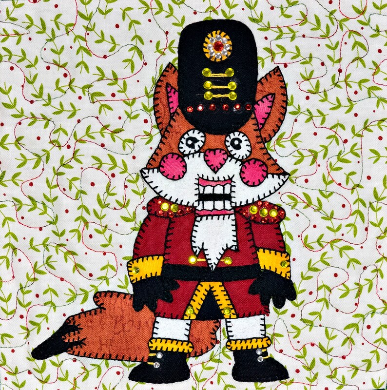 Christmas Nutcracker ballet animal PDF applique quilt pattern Etsy