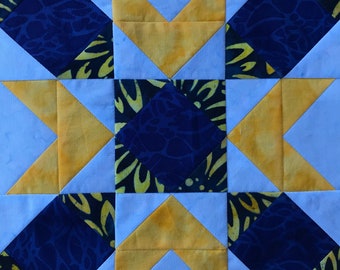 Glad Tidings PDF pieced quilt block pattern