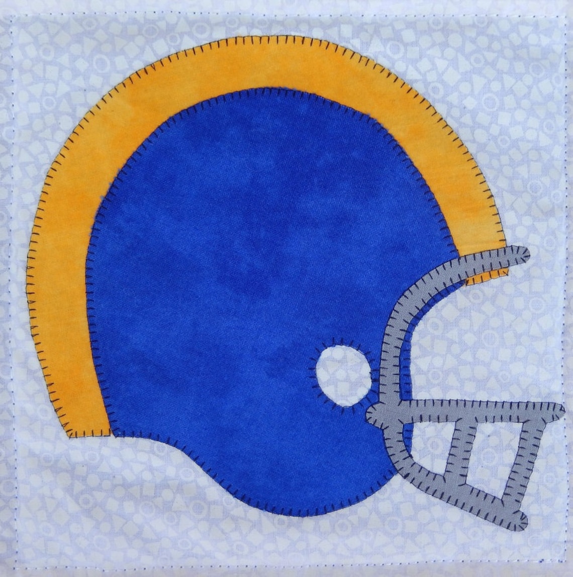 Football Helmet PDF Applique Quilt Block Pattern Etsy Australia