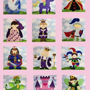 Fairy Tale PDF quilt block pattern set