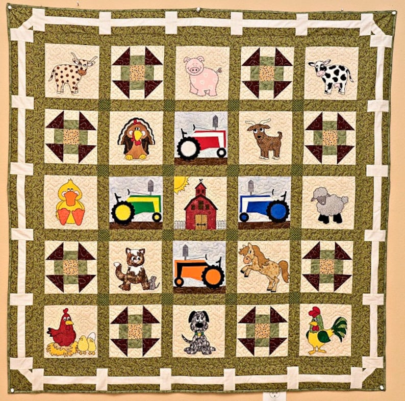 Cow PDF Applique Quilt Block Pattern - Etsy
