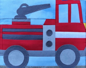 Pumper LKW PDF Quilt Block Schnittmuster