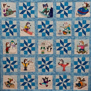 Pieced snowflake PDF easy quilt block pattern image 4