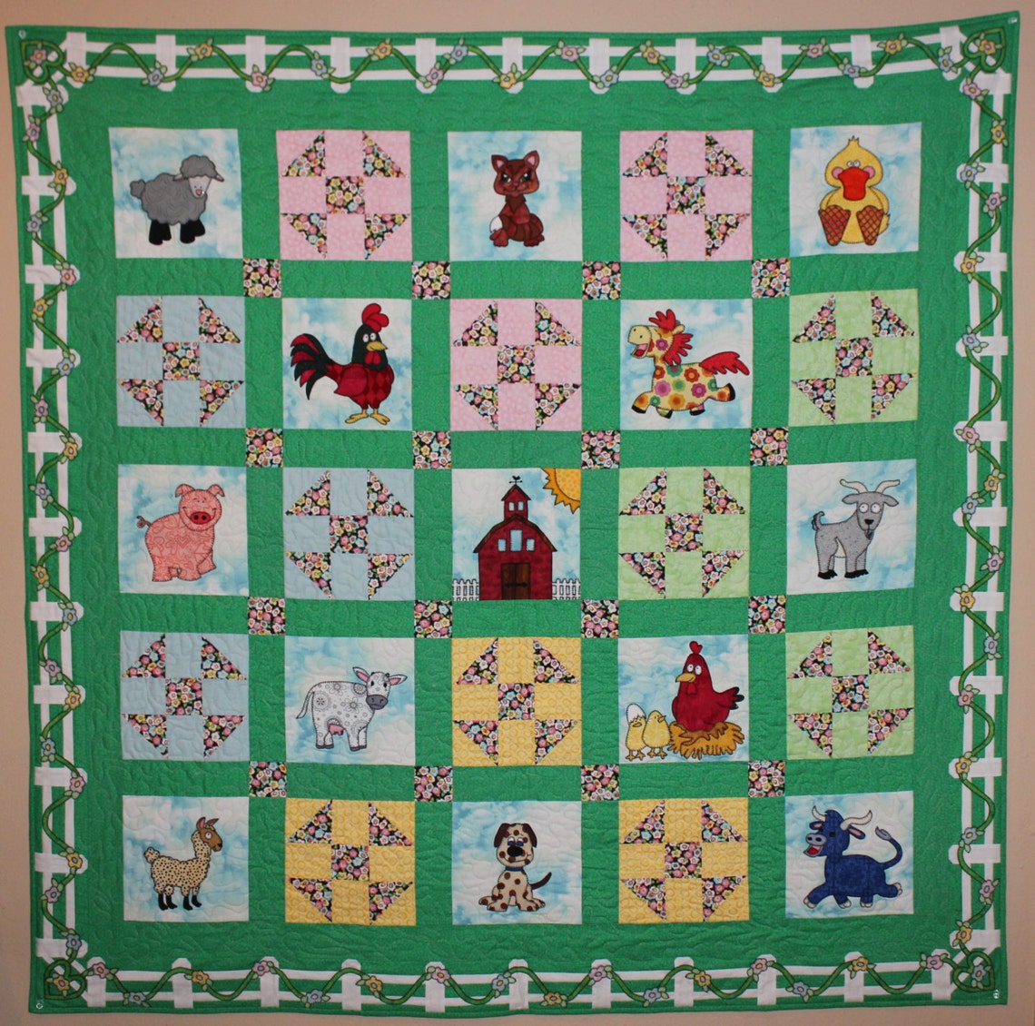 Alpaca or llama PDF applique quilt block pattern Etsy