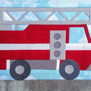 Ladder truck PDF quilt block pattern