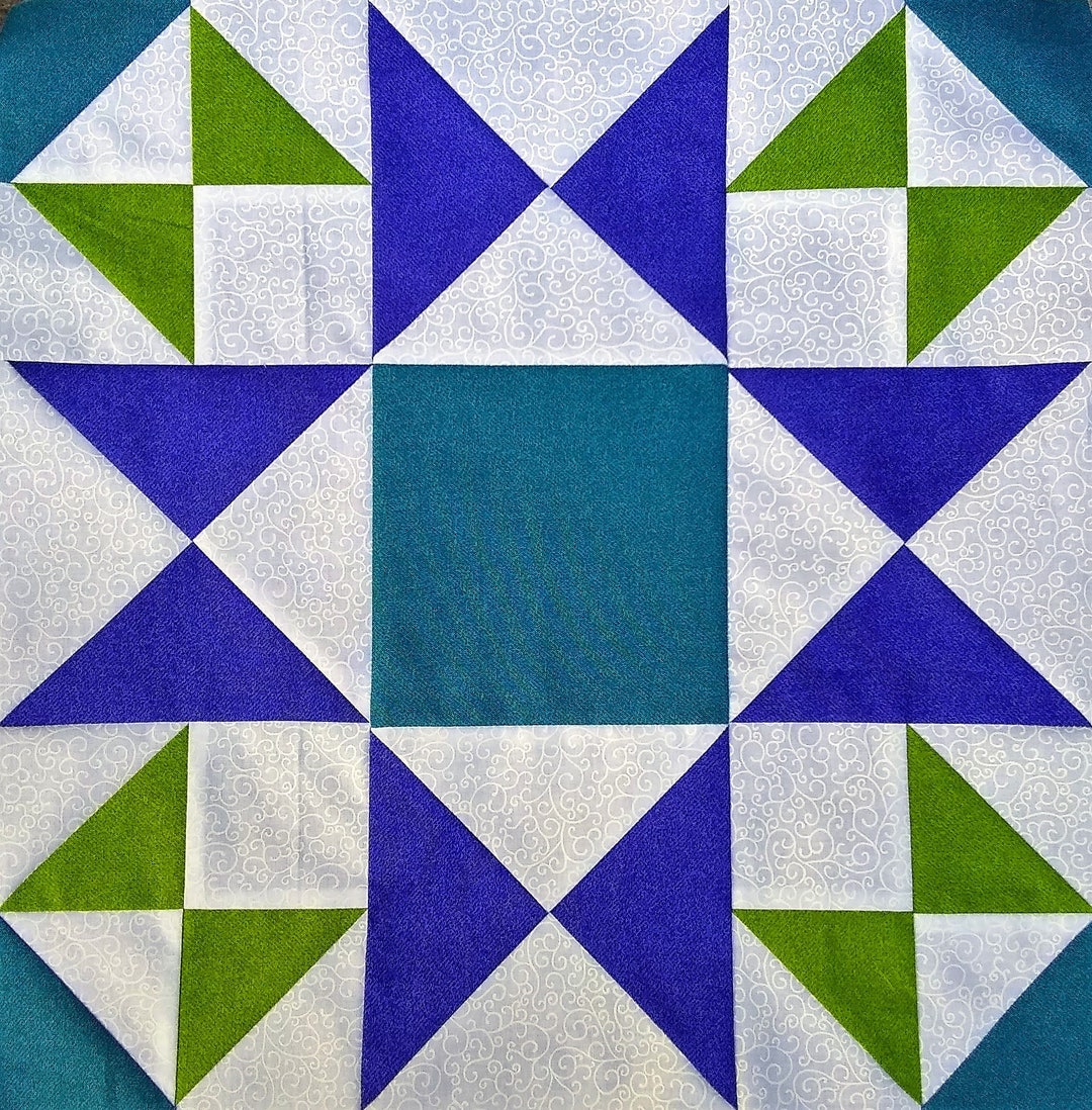 Morning Star PDF Pieced Quilt Block Pattern - Etsy