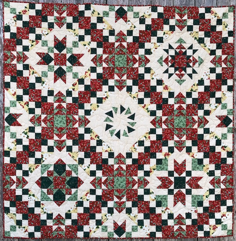 Endless Chain PDF Pieced Quilt Block Pattern Etsy