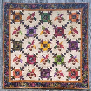 Autumn Throw Quilt PDF Quilt Pattern - Etsy