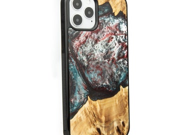 Resin and Wooden Case Pluto Cover for Galaxy S24 S23 Ultra S21