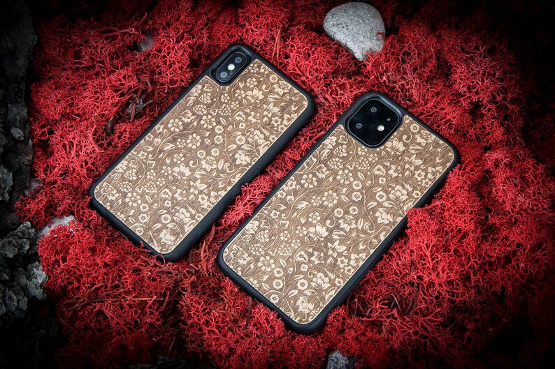 11 Real Natural Wooden Cover Xs Max Xr 8 11 Pro SE 11 Pro Max X 7 and other Wood Case for Apple iPhone 12 FLOWERS Aniegre wood