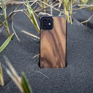 American Walnut Real Wood MAGSAFE Case for for Samsung Galaxy S24 S23 Ultra S23 FE S21 FE iPhone 15 14 13 Pro 12 Pro Max Xiaomi 14 13T Redmi image 6