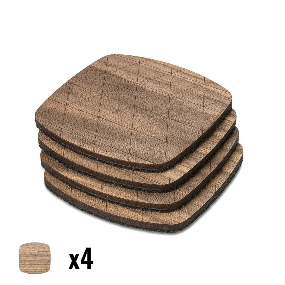 Wooden Mats 4x American Walnut SMALL SIZE MATS Real Etsy