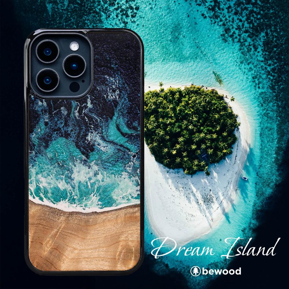 Resin and Wooden Case - Dream Island! - Cover for Apple iPhone 16, 16 Pro, 16 Pro Max, 15 Pro, 15 Pro Max 14 Pro 14 Pro Max and others