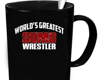 Sumo Wrestler coffee mug. Tea or coffee cute and funny gift idea 11 oz ceramic mugs