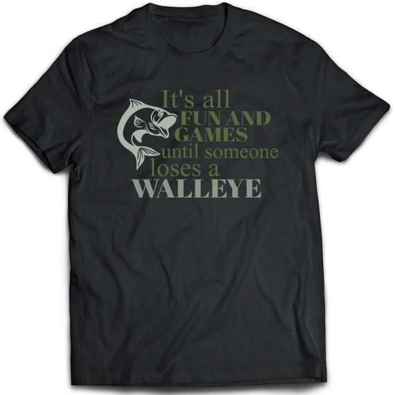 Walleye T-shirt. Walleye Gift. Fishing Shirt. Fathers Day Fishing