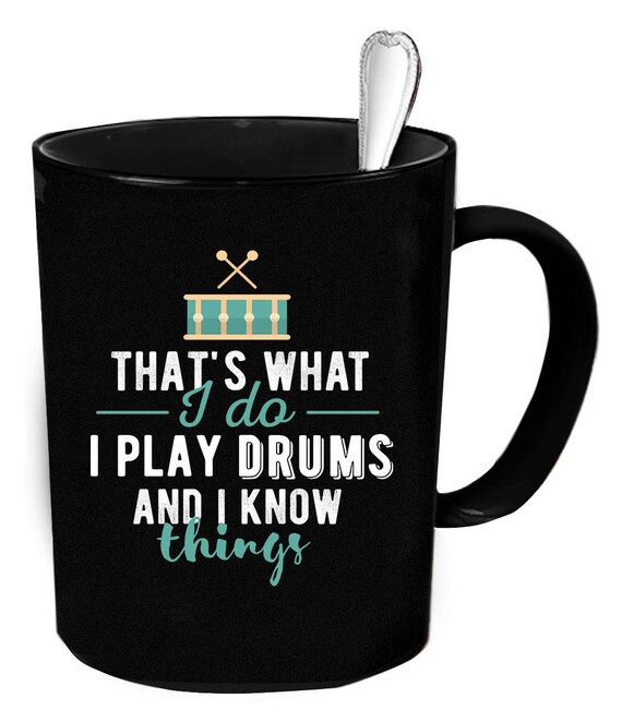 Drummer coffee mug. Drummer gifts for dad. Funny drummer gifts. Drummer mug. 11 oz ceramic mugs. Gift for drummer