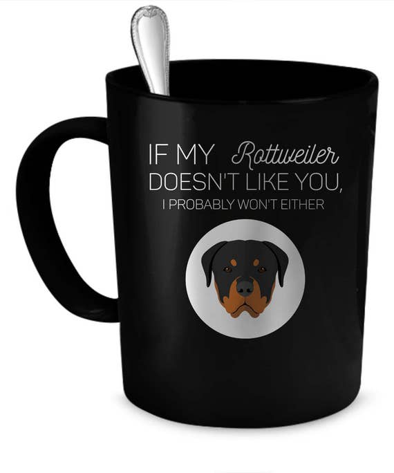 Rottweiler Gift Rottweiler Cup Rottweiler Mug Dog Cup Dog Etsy