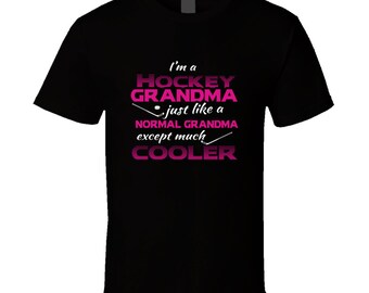 Hockey grandma t-shirt. Hockey grandma tshirt for him or her. Hockey grandma tee as a grandma gift. A Hockey grandma gift with this t shirt