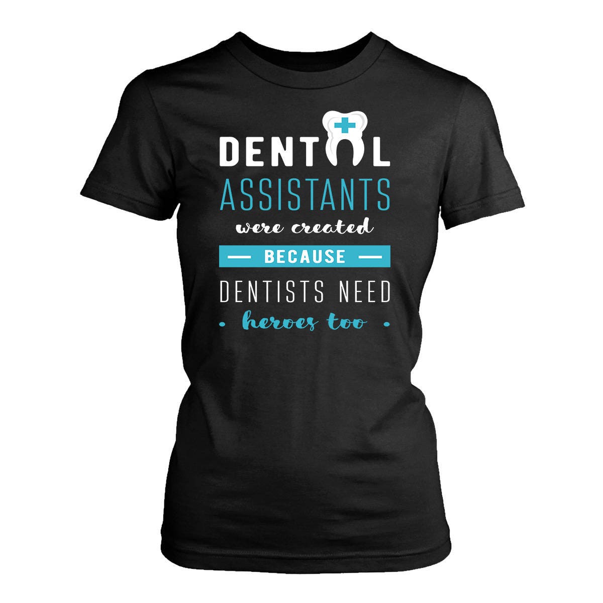 Dental Assistant Shirt Women Black Tshirt Black Top Black Etsy