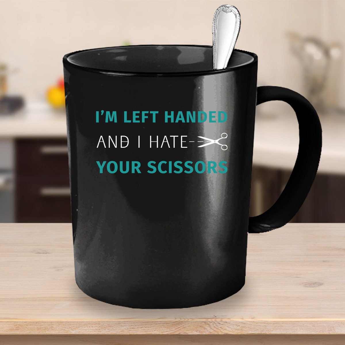 Left Handed Mug Left Handed Cup Left Handed Gift Black - Etsy
