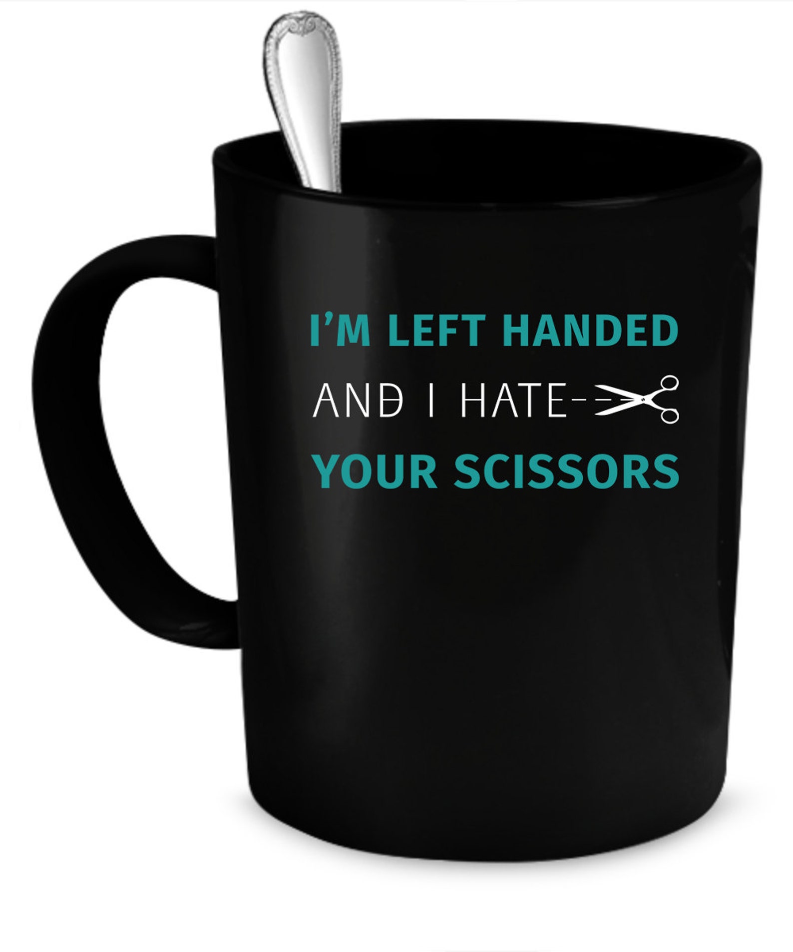 Left Handed Mug Left Handed Cup Left Handed Gift Black Etsy
